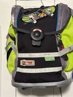 McNeill Structured Ergonomic Halfpipe Black Backpack Panel with Reflective Trim